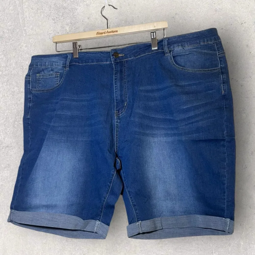 Unbranded Women’s Jean Stretch Denim Bermuda Size 26 Shorts